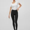Vila Jeans<TAY HIGH WAISTED SKINNY JEANS (BLACK)
