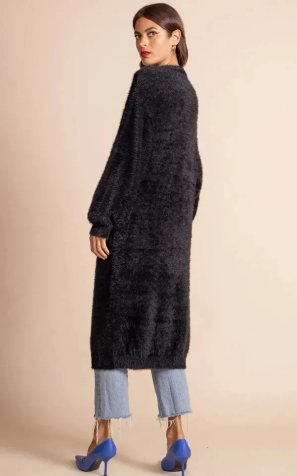 Dancing Leopard Jumpers & Cardigans<Taylor Longline Cardigan (Black)