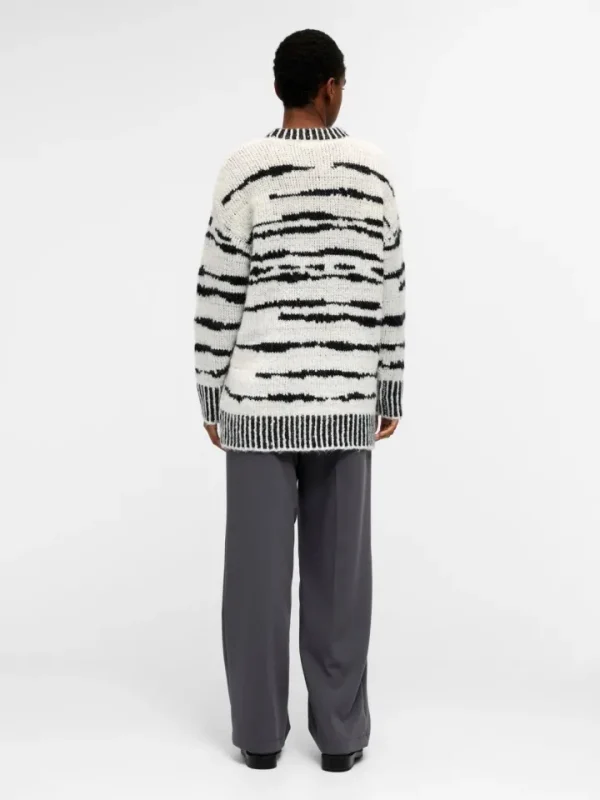 Object Jumpers & Cardigans<Tessa Knit Cardigan (Black/White)