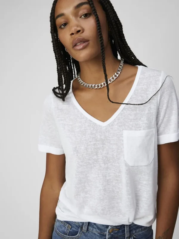Object T-Shirts<Tessi V Neck T-Shirt (White)
