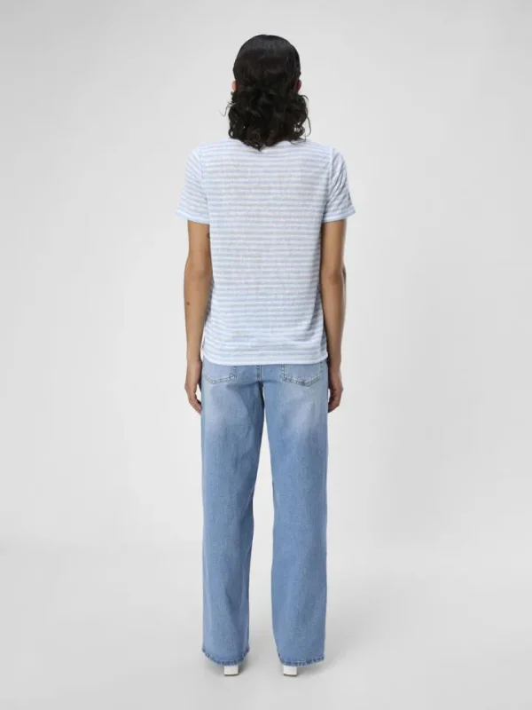 Object T-Shirts<Tessi V-Neck T-Shirt (White/Brunnera Blue)