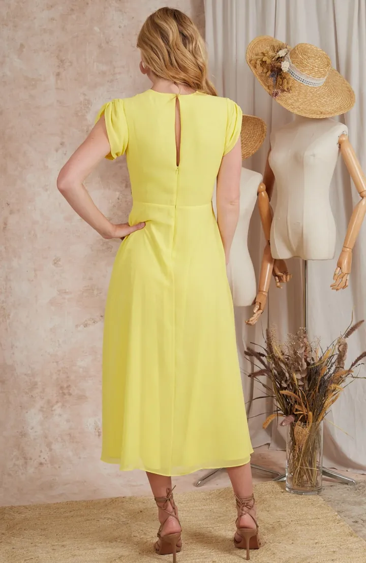 the_belle_button_front_te_2.webp Hope & Ivy Occasionwear<The Belle Button Front Tea Dress