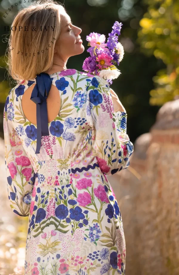 Hope & Ivy Occasionwear | Dresses<The Caroline High Neck Maxi Dress ( Multi)
