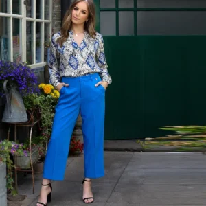 Rant & Rave Pants<THE MOLLY CROPPED TROUSERS (ROYAL BLUE)