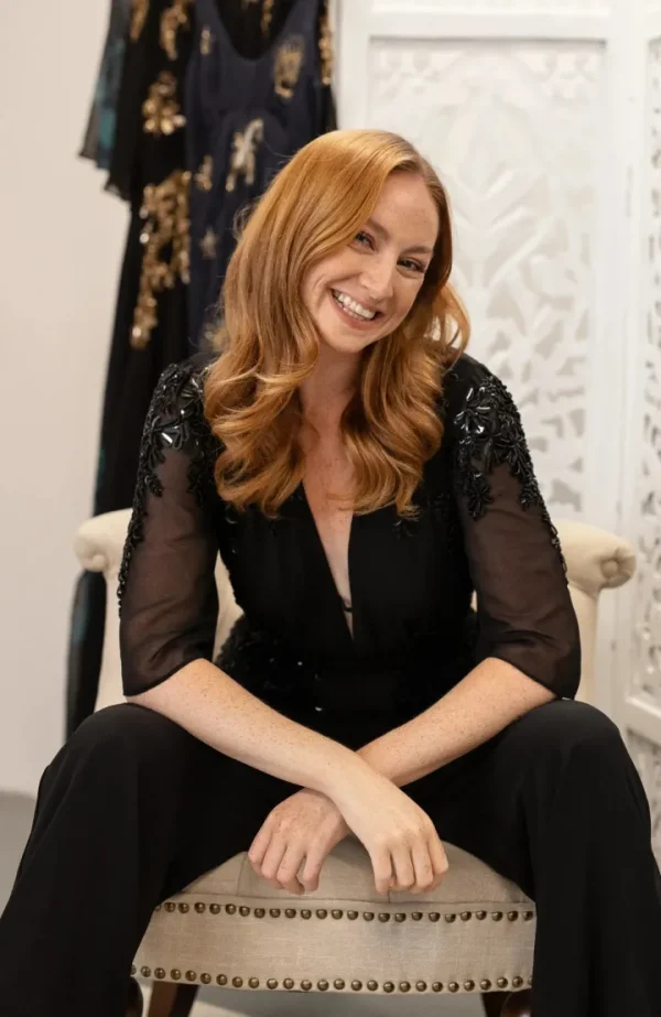 Hope & Ivy Jumpsuits<The Zoey Plunge Front Embellished Jumpsuit (Black)