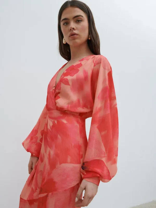 Pretty Lavish Occasionwear | Dresses<Theia Batwing Maxi Dress ( Floral)