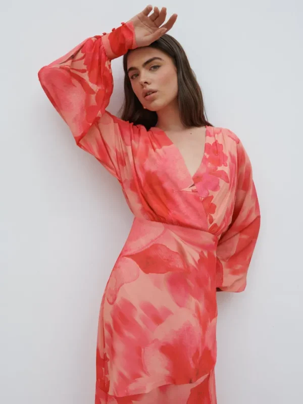 Pretty Lavish Occasionwear | Dresses<Theia Batwing Maxi Dress ( Floral)
