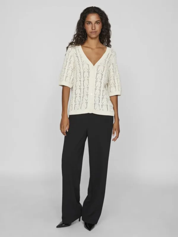 Vila Jumpers & Cardigans<Thena V-Neck Knit Cardigan (Birch)