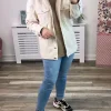 Pieces Jackets<Tika Oversized Denim Jacket (Whitecap Grey)