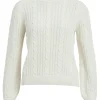 Vila Jumpers & Cardigans<Tilla Cable Knit Top (Off White)
