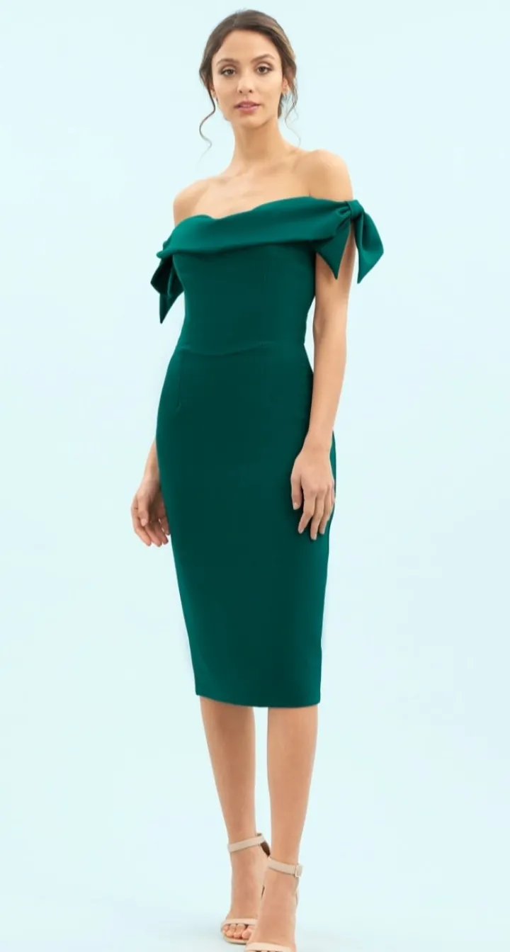 tilly_pencil_dress_forres_0.webp Pretty Dress Company Occasionwear<Tilly Pencil Dress (Forrest Green)