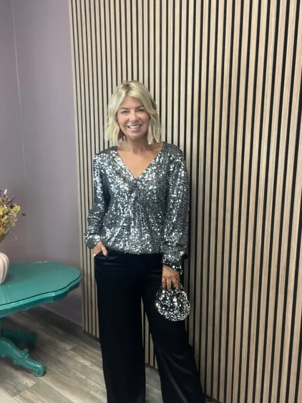 Object Bags & Purses<Toni Sequin Bag (Black/Silver)