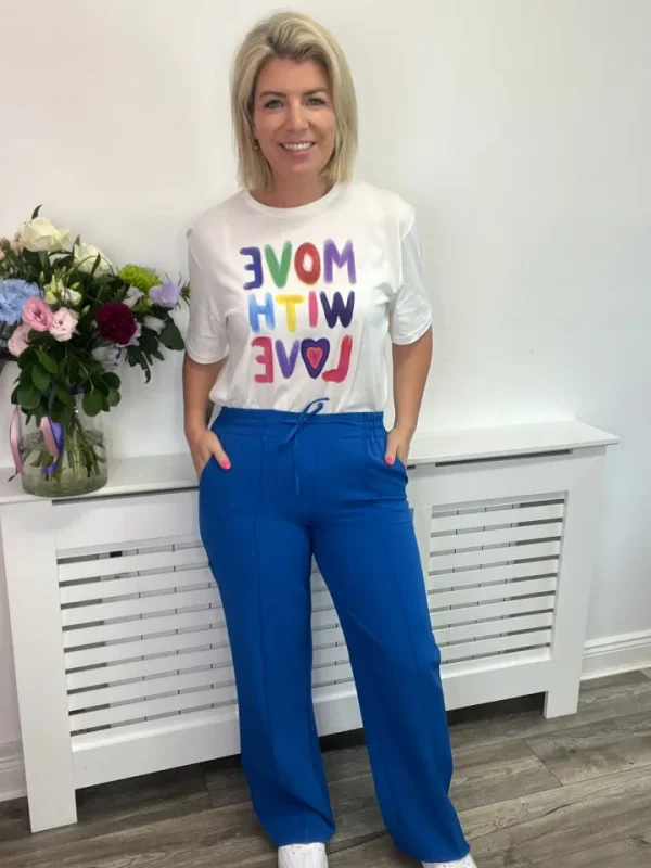 Vila Pants<TUFA HIGHWAISTED TROUSERS (BLUE)