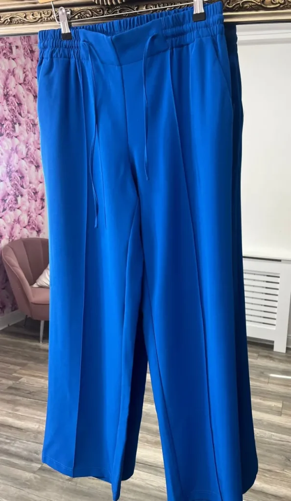Vila Pants<TUFA HIGHWAISTED TROUSERS (BLUE)