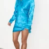 Never Fully Dressed Occasionwear | Dresses<Turquoise Sundazed Summer Mini Soho Dress (Blue)