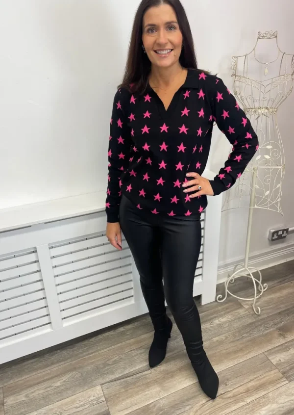 Sugarhill Jumpers & Cardigans<VALENTINA JUMPER (BLACK)