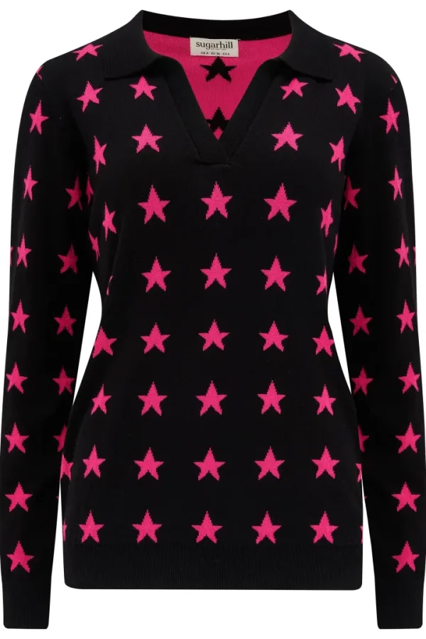 Sugarhill Jumpers & Cardigans<VALENTINA JUMPER (BLACK)