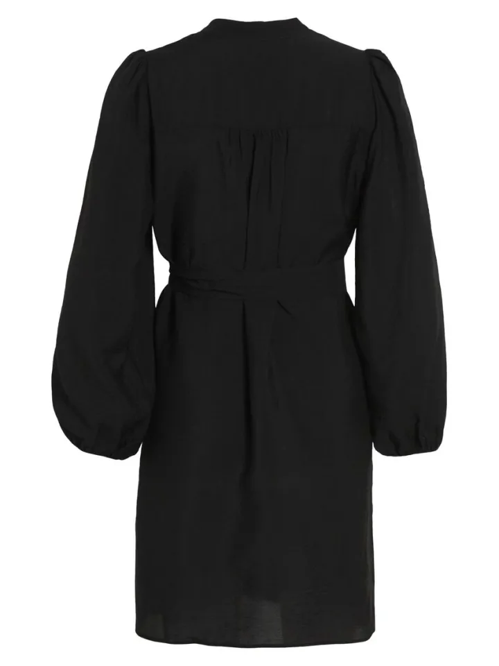 vandy_ls_short_dress_blac_7.webp Vila Dresses<VANDY L/S SHORT DRESS (BLACK BEAUTY)
