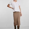 Pieces T-Shirts<Vaya V-Neck T-Shirt (Bright White)