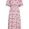 Vila Occasionwear | Dresses<Veda Midi Dress (Raspberry Rose)