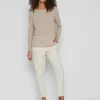 Vila Jumpers & Cardigans<VERA KNIT TOP (NATURAL MELANGE)