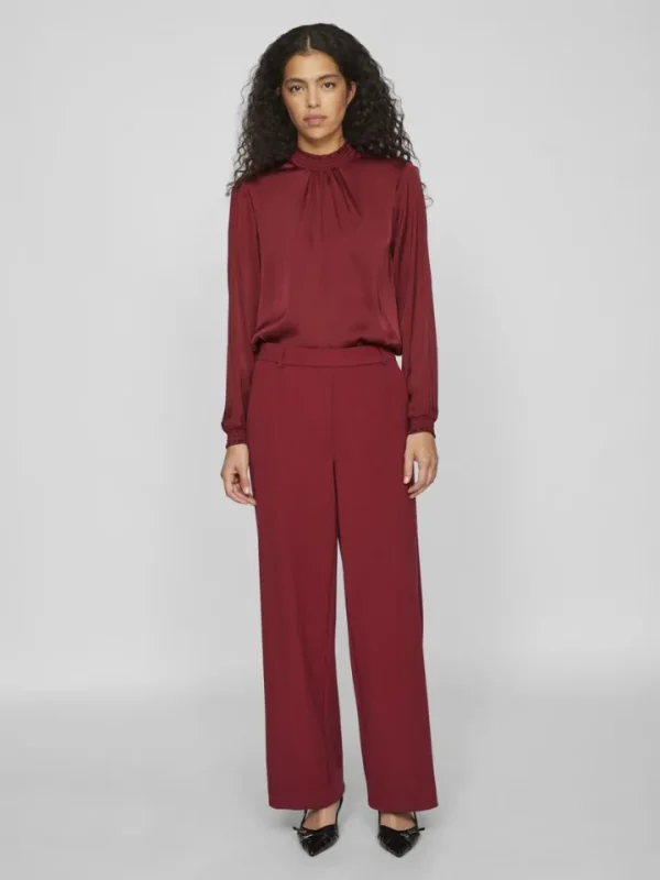 Vila Pants<Vera Wide Leg Pants (Cabernet)