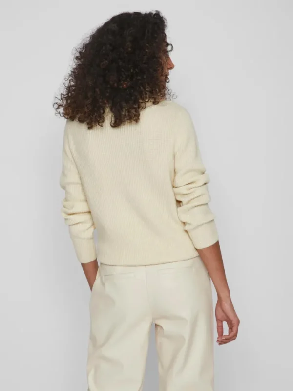 Vila Jumpers & Cardigans<VERONICA ZIP JUMPER (BIRCH)