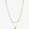 Pieces Jewellery<Veronika Combi Necklace (Gold)