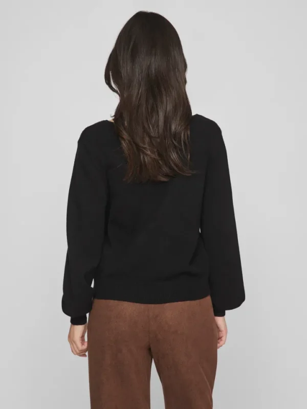 Vila Jumpers & Cardigans<Victoria Reversible V-Neck Jumper