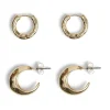 Vila Jewellery<Vidulce 2 Pack Earrings (Gold)