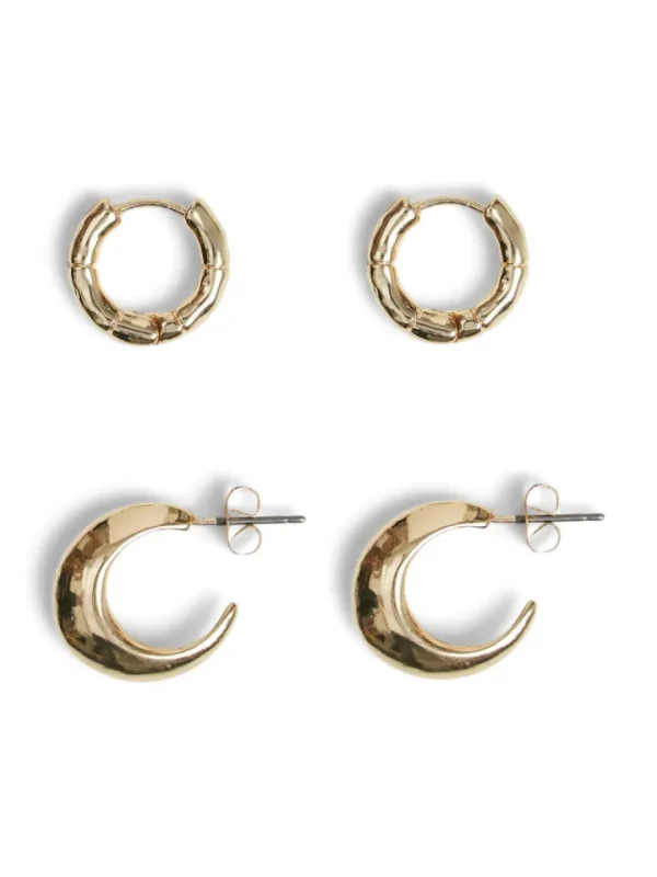 Vila Jewellery<Vidulce 2 Pack Earrings (Gold)