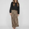 Vila Skirts<Vielette High Waisted Maxi Skirt (Caramel Cafe/Leopard)