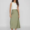 Vila Skirts<Vielette High Waisted Maxi Skirt (Oil Green)
