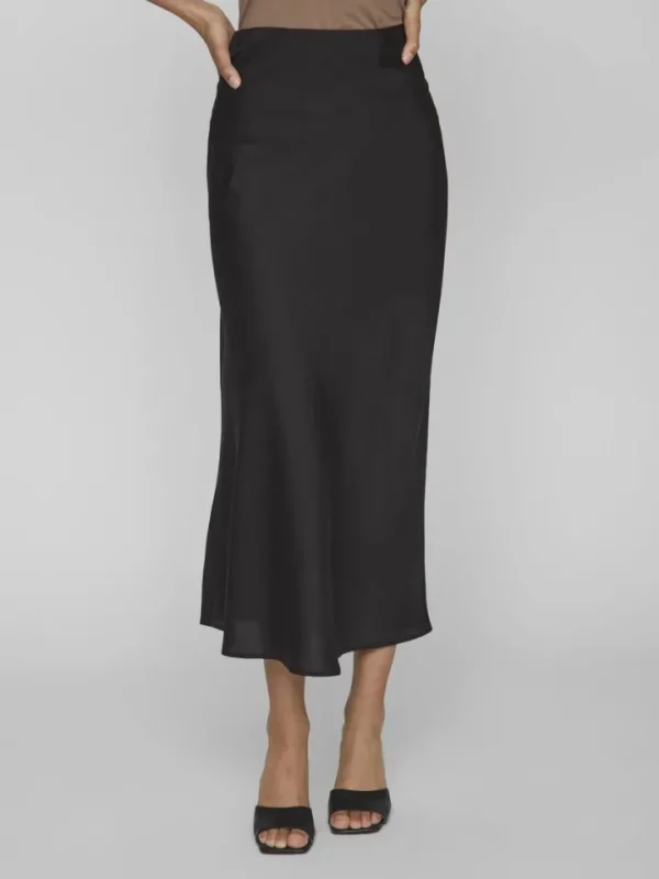 Vila Skirts<Vielette High Waisted Maxi Skirt (Black)