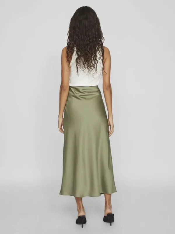 Vila Skirts<Vielette High Waisted Maxi Skirt (Oil Green)
