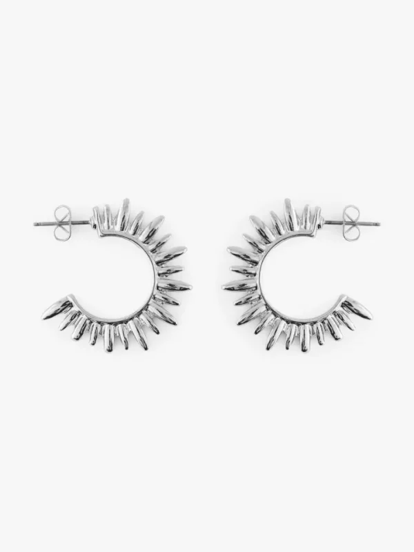 Pieces Jewellery<Vike Hoop Earring (Silver)