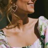 Vila Jewellery<VIMIA HEART EARRINGS (GOLD/PEARL)