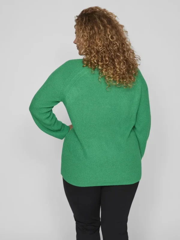Vila Evoked Jumpers & Cardigans<Vioa V-Neck Jumper (Bright Green)