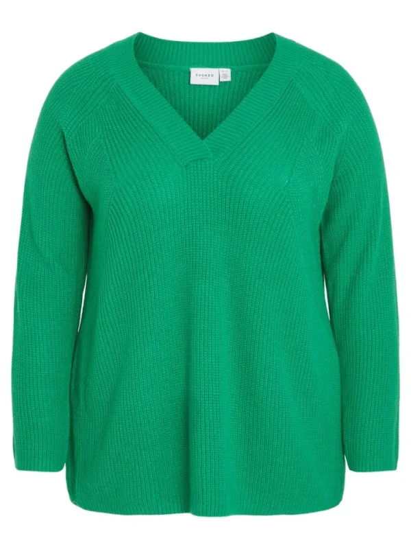 Vila Evoked Jumpers & Cardigans<Vioa V-Neck Jumper (Bright Green)