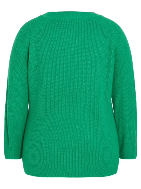 Vila Evoked Jumpers & Cardigans<Vioa V-Neck Jumper (Bright Green)