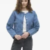 Vila Bombers | Jackets<Viola O-Neck Denim Jacket (Light Blue)