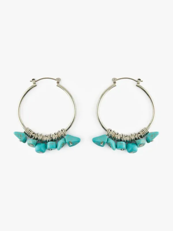 Pieces Jewellery<Viony Hoop Earrings (Silver)