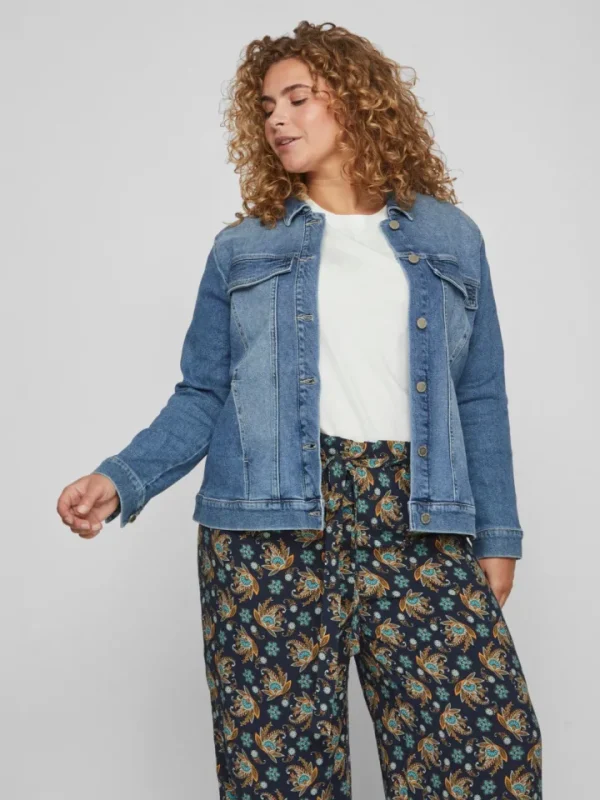 Vila Evoked Jackets<VISOL DENIM JACKET (LIGHT BLUE)