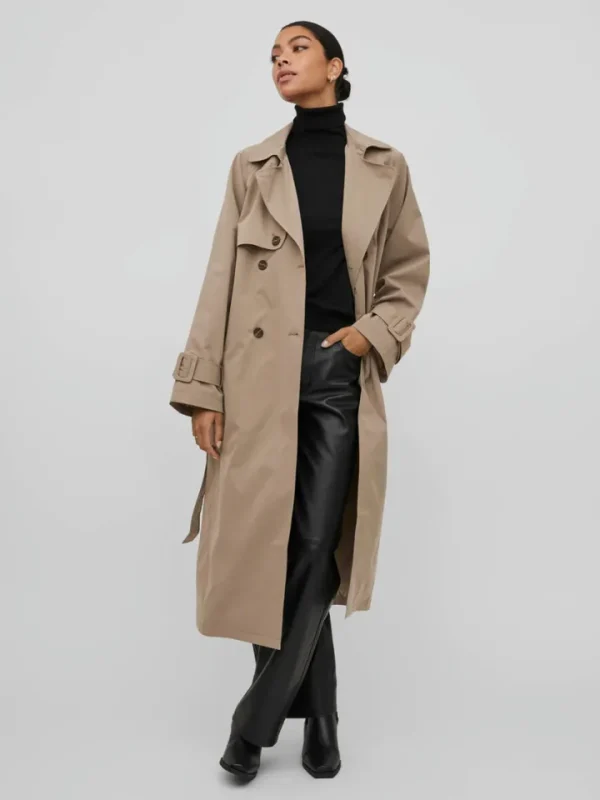 Vila Rouge Coats<VIVIANNA TRENCHCOAT (WALNUT)
