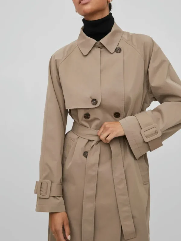 Vila Rouge Coats<VIVIANNA TRENCHCOAT (WALNUT)