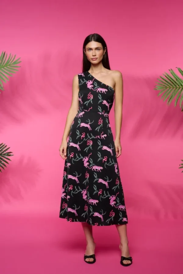 Minueto Occasionwear | Dresses<Vuelo One Shoulder Dress (/Pink)