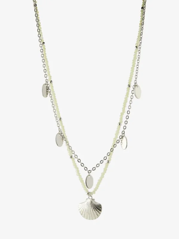 Pieces Jewellery<Vuhia Combi Necklace (Silver)