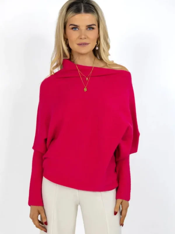 Kate & Pippa Jumpers & Cardigans<WINDSOR JUMPER (RASPBERRY RED)