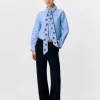 Object Shirts & Blouses<Zane Bow Shirt (Cornflower )