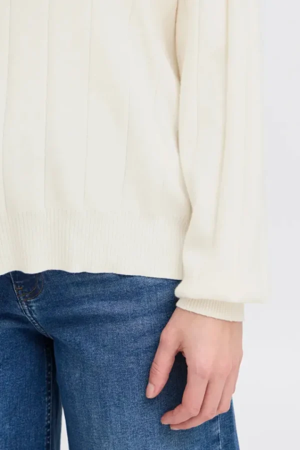 Ichi Jumpers & Cardigans<Zanora V-Neck Jumper (Birch)